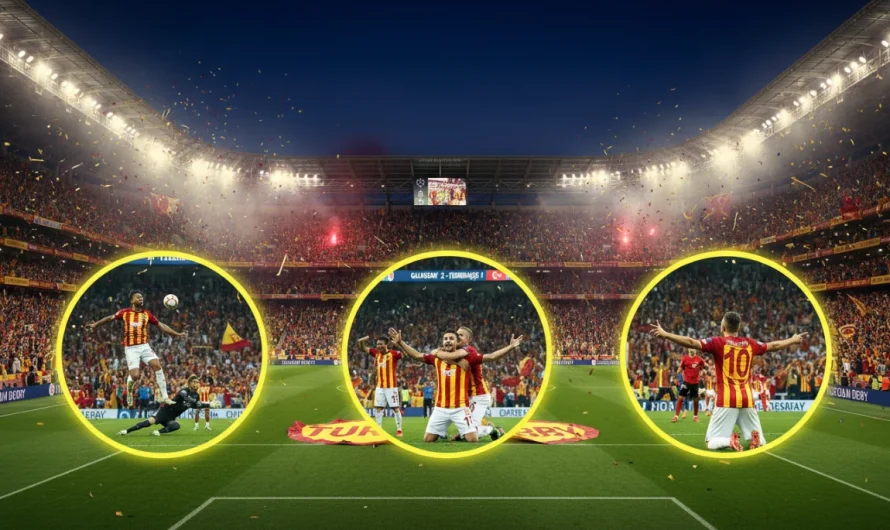 Galatasaray, Fenerbahçe’yi 3-0 Yenerek Şampiyonluk Yolunda Büyü Bir Adım Attı